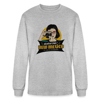 Vintage New Mexico Tourist - Men's Long Sleeve T-Shirt - heather gray - Front