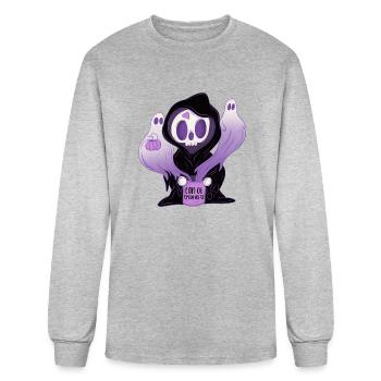 Let s Open A Can Of Spookiness - Men's Long Sleeve T-Shirt - heather gray - Front
