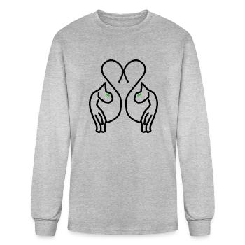 Cat Lover - Men's Long Sleeve T-Shirt - heather gray - Front