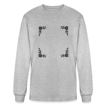 Ornament-Verzierung-rahme - Men's Long Sleeve T-Shirt - heather gray - Front