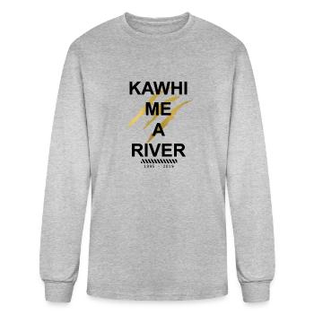 Kawhi Leonard - Men's Long Sleeve T-Shirt - heather gray - Front