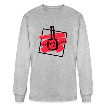 Beauty - Men's Long Sleeve T-Shirt - heather gray - Front
