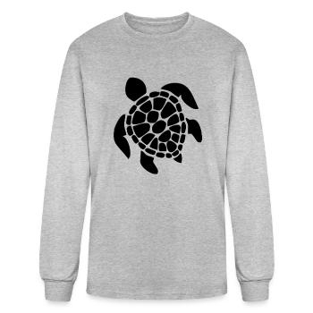 Tortoise Turtle - Men's Long Sleeve T-Shirt - heather gray - Front