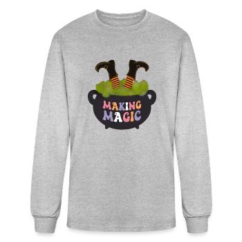 Making magic - Men's Long Sleeve T-Shirt - heather gray - Front