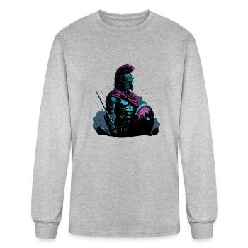 Spartan - Men's Long Sleeve T-Shirt - heather gray - Front