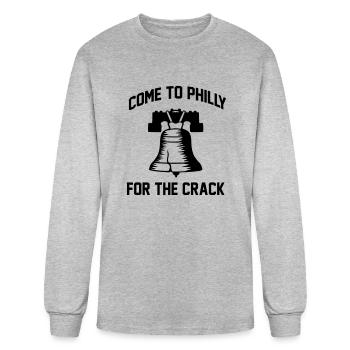 Philly - Men's Long Sleeve T-Shirt - heather gray - Front