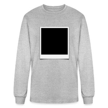 polaroid photo frame - Men's Long Sleeve T-Shirt - heather gray - Front