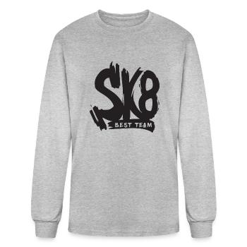 Sk8 Best Team red - Men's Long Sleeve T-Shirt - heather gray - Front