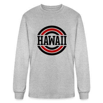 Hawaii State - Men's Long Sleeve T-Shirt - heather gray - Front
