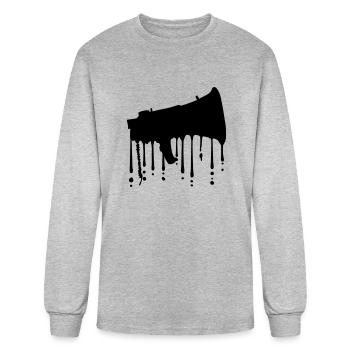 graffiti megaphone propaganda loudspeaker - Men's Long Sleeve T-Shirt - heather gray - Front