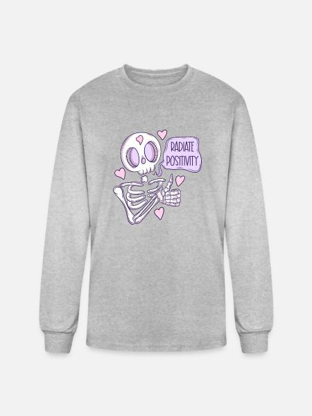 Radiate Positivity - Men's Long Sleeve T-Shirt - heather gray