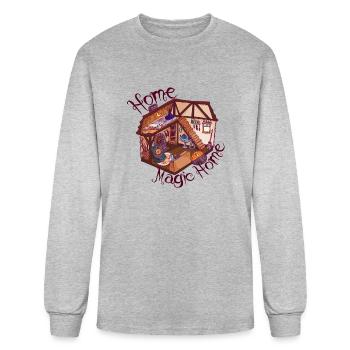 Home Magic Home - Men's Long Sleeve T-Shirt - heather gray - Front