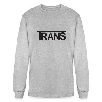 TRANS Design - Men's Long Sleeve T-Shirt - heather gray - Front