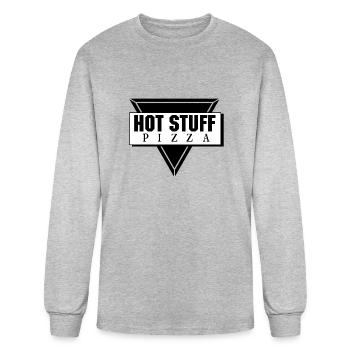 Hot Stuff Pizza - Men's Long Sleeve T-Shirt - heather gray - Front
