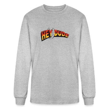 HEY DUDE - Men's Long Sleeve T-Shirt - heather gray - Front