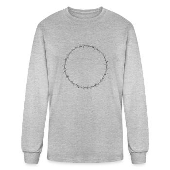 crown of thorns - Men's Long Sleeve T-Shirt - heather gray - Front