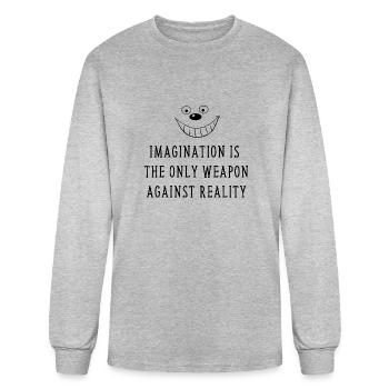 Imagination Is The Only Weapon - Men's Long Sleeve T-Shirt - heather gray - Front