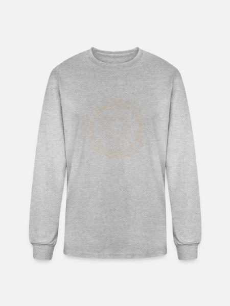 Abstract Dot Design - Men's Long Sleeve T-Shirt - heather gray