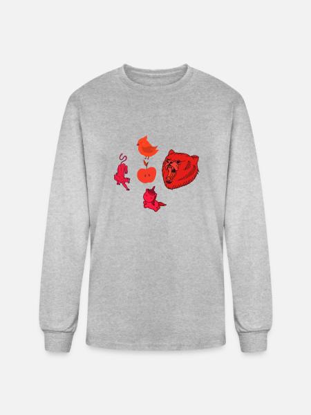 LOVELY - Men's Long Sleeve T-Shirt - heather gray