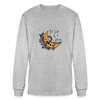 It S Just A Phase Tree Of Life Phases Of The Moon - Men's Long Sleeve T-Shirt - heather gray - Front