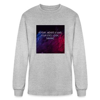 Azka shop you are welcome - Men's Long Sleeve T-Shirt - heather gray - Front