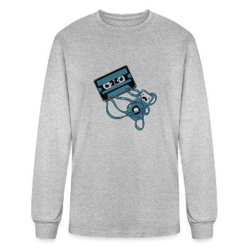 uploaded - Men's Long Sleeve T-Shirt - heather gray - Front
