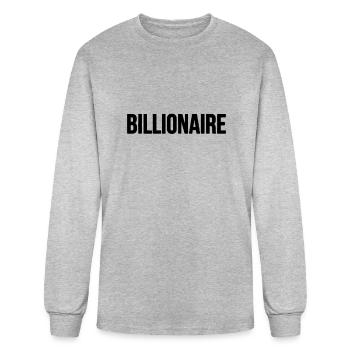 Future Billionaire Inventor - Men's Long Sleeve T-Shirt - heather gray - Front