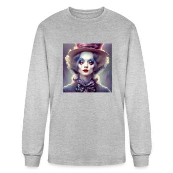 Alice is the Hatter - Men's Long Sleeve T-Shirt - heather gray - Front