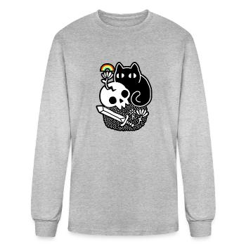 Cat Stuff - Men's Long Sleeve T-Shirt - heather gray - Front