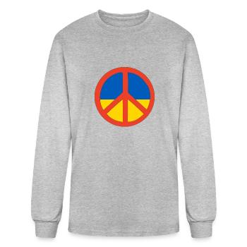 ukraine - Men's Long Sleeve T-Shirt - heather gray - Front