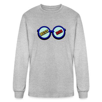 Best Dad - Men's Long Sleeve T-Shirt - heather gray - Front