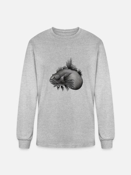prehistoric axolotl - Men's Long Sleeve T-Shirt - heather gray