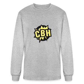 Comic Book Historians Publishing Line Logo - Men's Long Sleeve T-Shirt - heather gray - Front