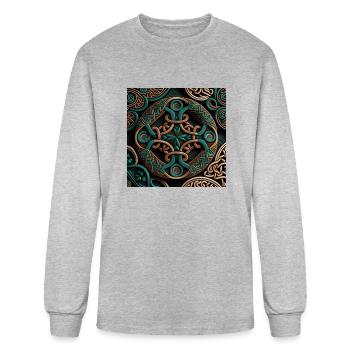 Celtic 5 - Men's Long Sleeve T-Shirt - heather gray - Front