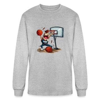 March Madness‬‬ - Men's Long Sleeve T-Shirt - heather gray - Front