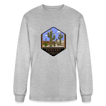saguaro national park - Men's Long Sleeve T-Shirt - heather gray - Front