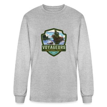 voyageurs national park - Men's Long Sleeve T-Shirt - heather gray - Front
