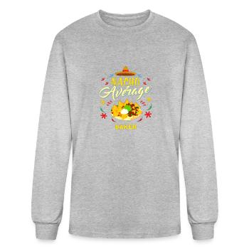 Nacho Average BAKER for BAKERS - Men's Long Sleeve T-Shirt - heather gray - Front