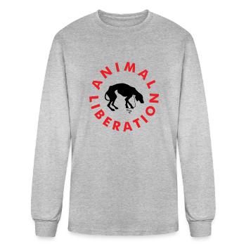 Animal Liberation - Men's Long Sleeve T-Shirt - heather gray - Front