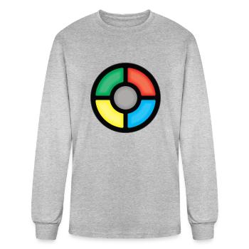 Simon Says travel Copy - Men's Long Sleeve T-Shirt - heather gray - Front