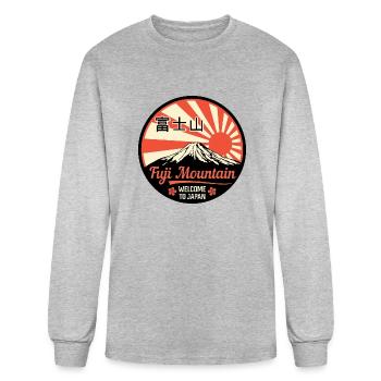 Bienvenue au Japon. - T-shirt à manches longues Homme - gris chiné - Devant