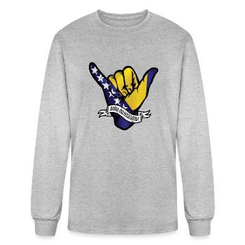 Bosnia and Herzegovina Shaka - Men's Long Sleeve T-Shirt - heather gray - Front