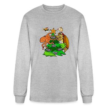 Christmas Tree Reef - Men's Long Sleeve T-Shirt - heather gray - Front