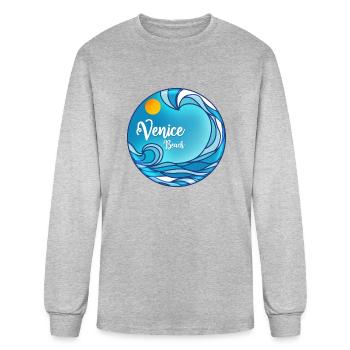 Venice Beach - Men's Long Sleeve T-Shirt - heather gray - Front