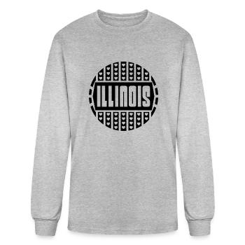 Illinois State - Men's Long Sleeve T-Shirt - heather gray - Front