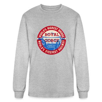 Royal Gorge Of Canon City Colorado - Men's Long Sleeve T-Shirt - heather gray - Front