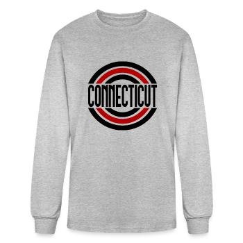 Connecticut State - Men's Long Sleeve T-Shirt - heather gray - Front