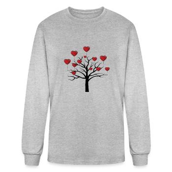 grimm i love you - Men's Long Sleeve T-Shirt - heather gray - Front