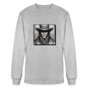 Jack - Men's Long Sleeve T-Shirt - heather gray - Front