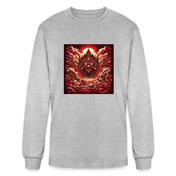 wayang - Men's Long Sleeve T-Shirt - heather gray - Front